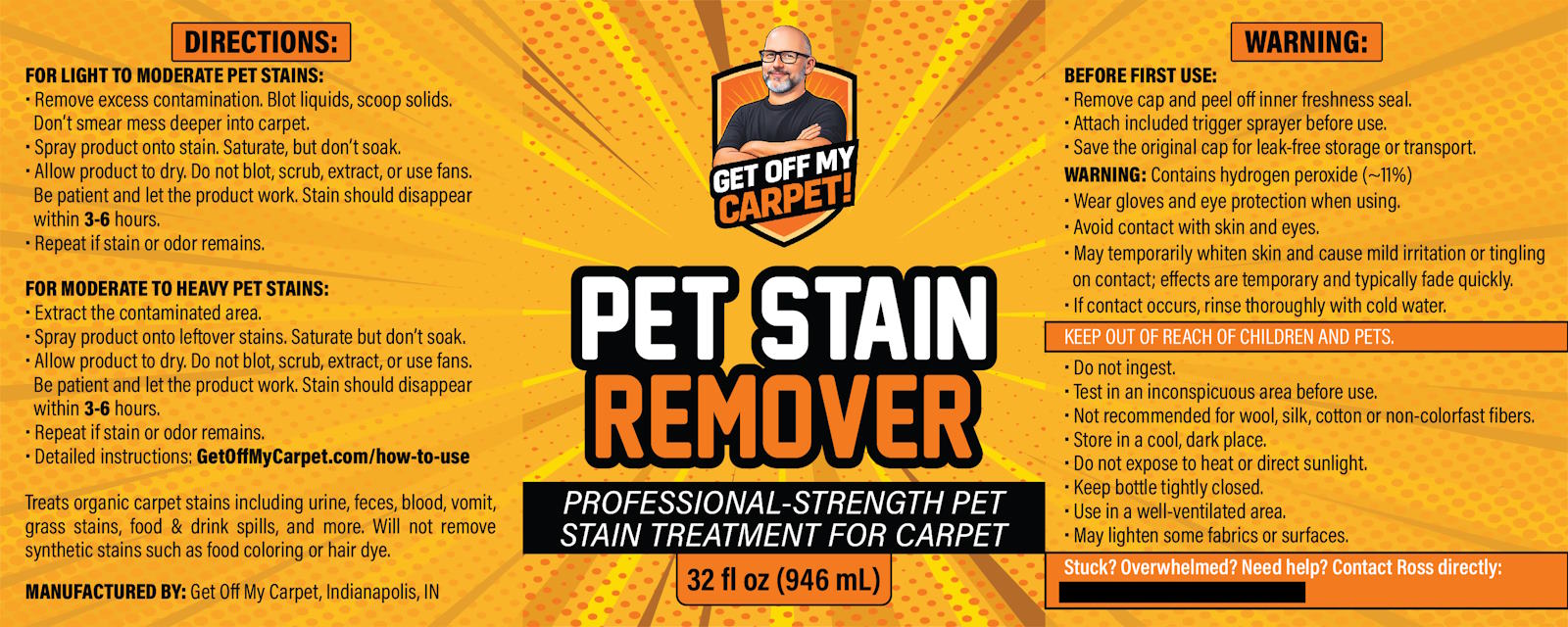 Pet Stain Remover – 32 oz - Image 2